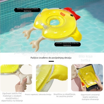 Dječji plivački prsten — Enrt, ekološki PVC, 0,25 mm debljine, crtani uzorak, pogodan za plivanje