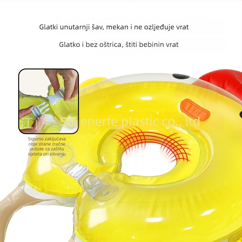 Dječji plivački prsten — Enrt, ekološki PVC, 0,25 mm debljine, crtani uzorak, pogodan za plivanje