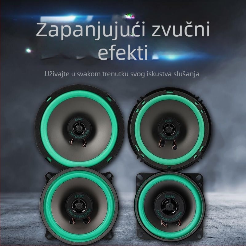 Koaksijalni auto zvučnik – pun raspon, srednje-bas i visokotonac