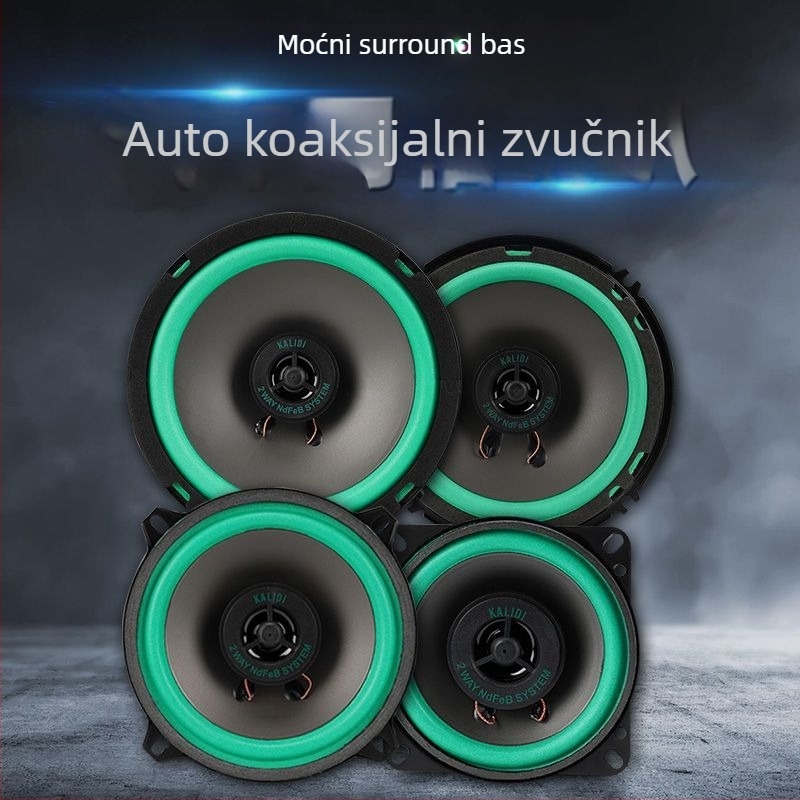 Koaksijalni auto zvučnik – pun raspon, srednje-bas i visokotonac