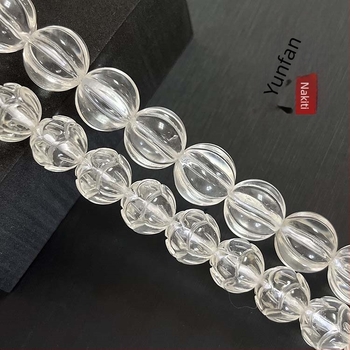 Labave perle: kristal, polirani, rezbareni lotosov cvijet, luksuzan stil, brend Abner