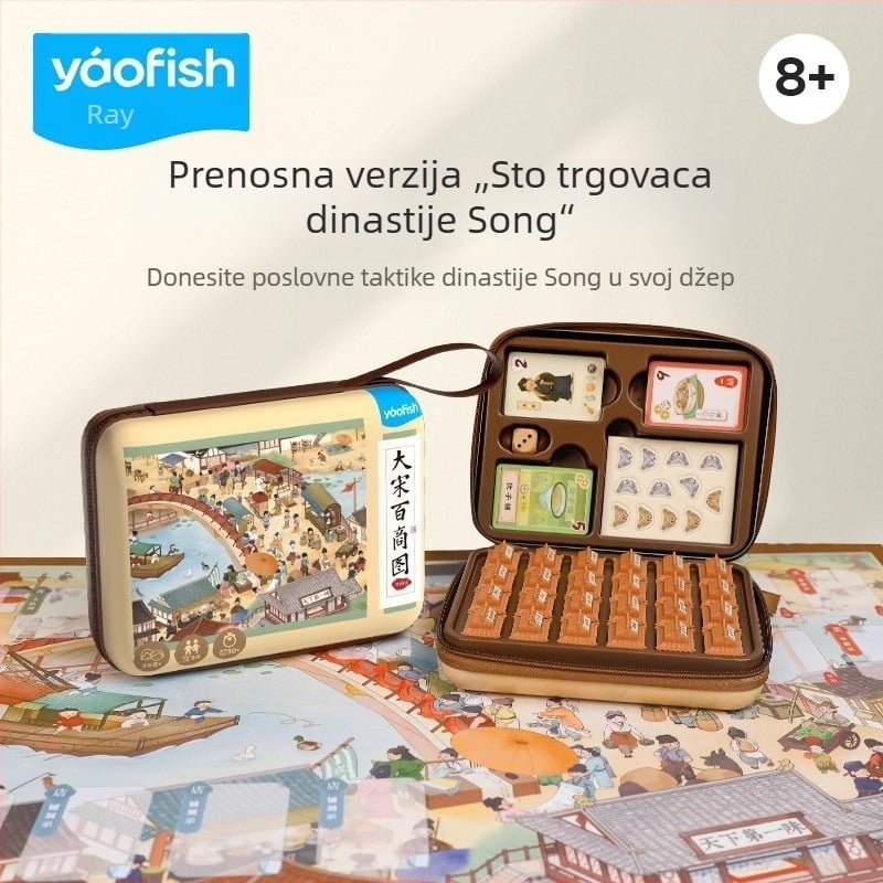 Yaofish Dječja društvena igra s kartama — Kartice od papira, Deluxe proširenje, Interaktivno razmišljanje i kreativnost, Za uzrast 4–14 godina
