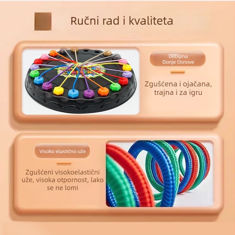 Društvena igra s kartama za rasplitanje užeta – plastika, logičko razmišljanje, uzraste 4–6, 7–14, 15–35, 36–60