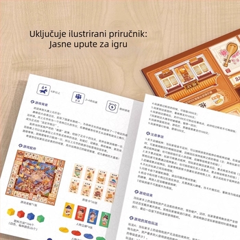 Pinwheel Monopoly: Tang dinastija Noćni grad – Dječja interaktivna kartična stolna igra, Pw0495, papir, za uzrast 7–14 i 15–35