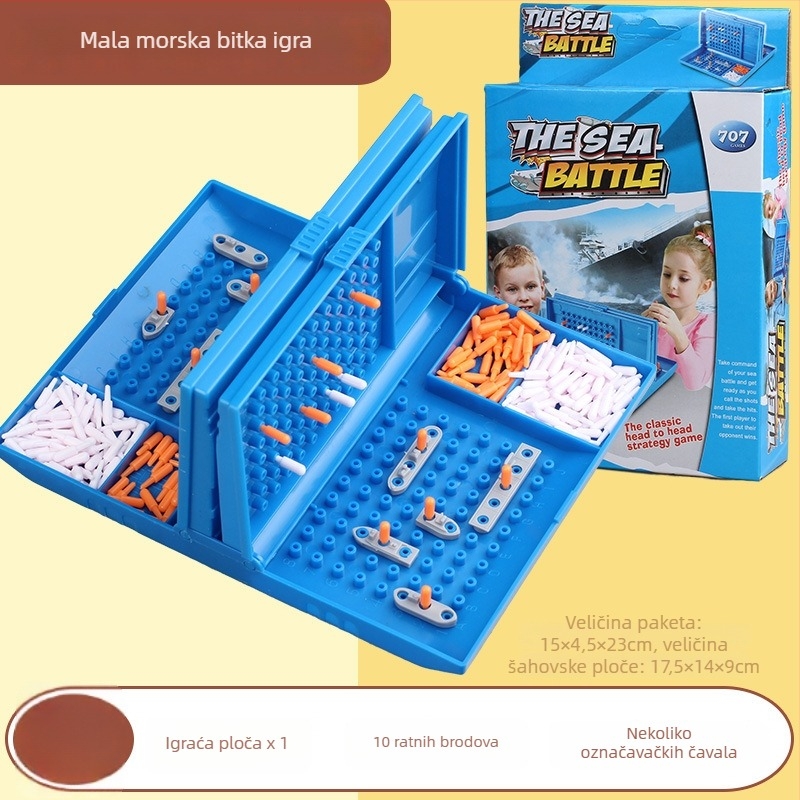 Plastična stolna igra mornaričke bitke s nosačem zrakoplova – interaktivna puzzle za dva igrača