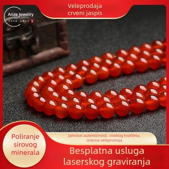 Perle od agat, okrugle, polirane, Anze Jewelry