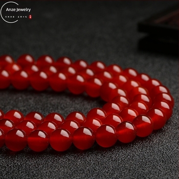 Perle od agat, okrugle, polirane, Anze Jewelry