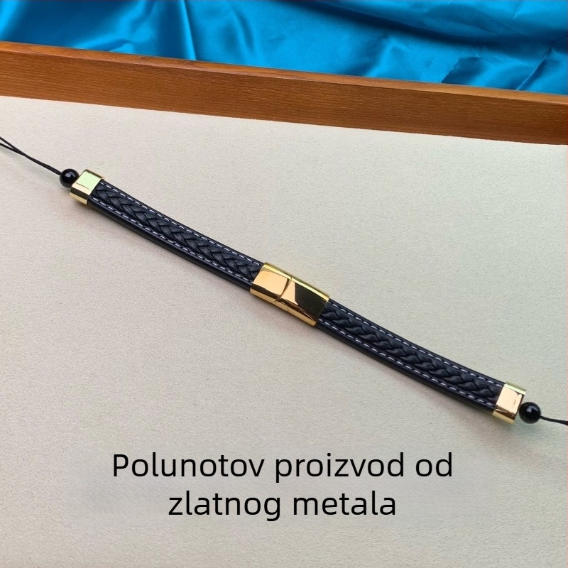 DIY narukvica od agata, unisex, ručno pletena, Unique marka, Zhengzhou, proljeće 2025