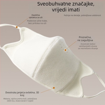 Unisex topla maska za lice zimi, otporna na vjetar i hladnoću, za vanjske aktivnosti poput biciklizma, skijanja i putovanja