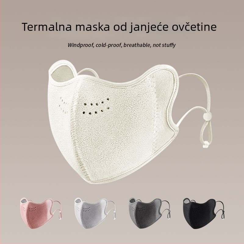 Unisex topla maska za lice zimi, otporna na vjetar i hladnoću, za vanjske aktivnosti poput biciklizma, skijanja i putovanja