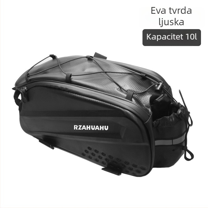 Torba za bicikl s velikim kapacitetom, za vožnju i putovanja, višenamjenska crossbody torba, jednostavna za ugradnju, vodootporna stražnja torba