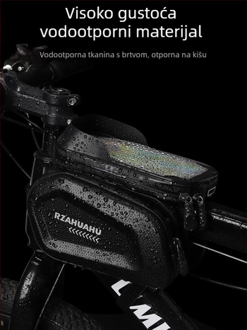 Torba za prednju cijev MTB-a, 2 L, sintetička koža, vodootporna džep za telefon, TF464