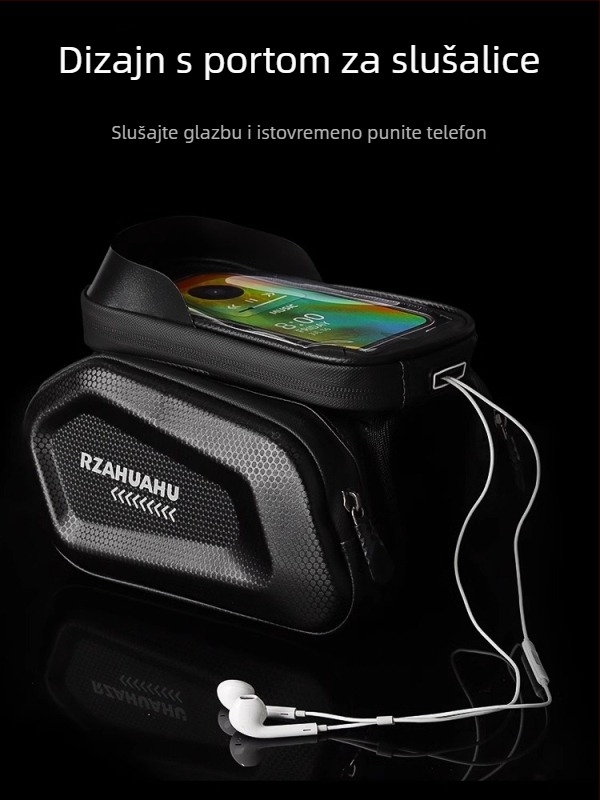 Torba za prednju cijev MTB-a, 2 L, sintetička koža, vodootporna džep za telefon, TF464