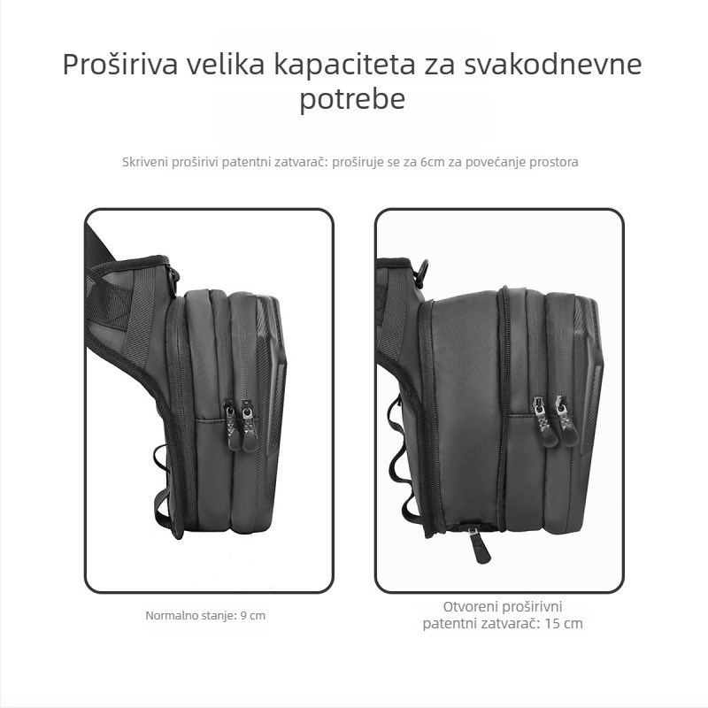 Taktična torbica za bedro za biciklizam, EVA materijal, prozračna, otporna na habanje i otporna na udarce, kapacitet 2 l, model YA566