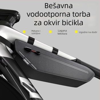 Torba za cestovni bicikl na prednju gornju cijev, vodootporna, multifunkcionalna, velika kapaciteta, unutarnja torba za gornju i donju cijev