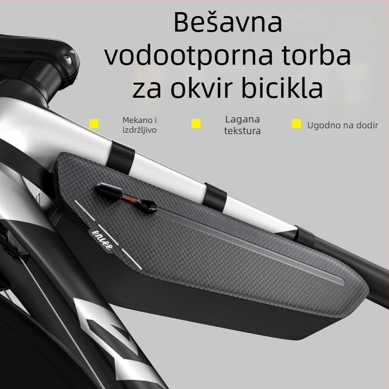 Torba za cestovni bicikl na prednju gornju cijev, vodootporna, multifunkcionalna, velika kapaciteta, unutarnja torba za gornju i donju cijev