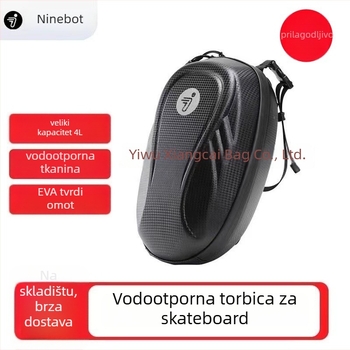 Torba za skladištenje za Ninebot No.9 električni skuter, EVA tvrdi kućište, vodootporna, dvostruki zatvarač