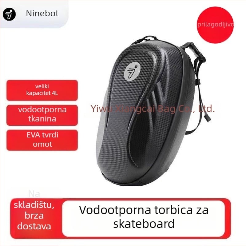 Torba za skladištenje za Ninebot No.9 električni skuter, EVA tvrdi kućište, vodootporna, dvostruki zatvarač