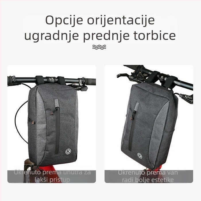 Torba za upravljač bicikla i električni skuter, cross-body prednja torba, model 566, kapacitet 4 L