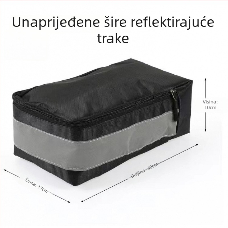 Torba za bicikl za stražnji nosač - vodootporna, velikog kapaciteta, reflektirajuća, namijenjena vožnji (vodootporna, velikog kapaciteta, reflektirajuća, vožnja)