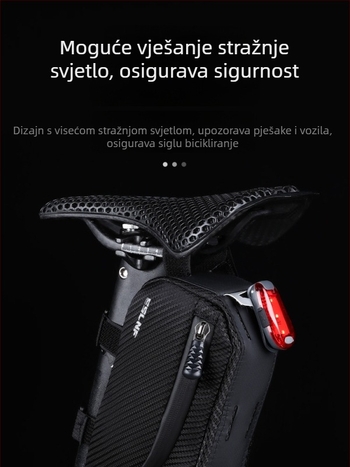 Torba za bicikl ESLNF/ESSLNF za prednju cijev — koža + retro EVA 3 mm, model 1, za pohranu
