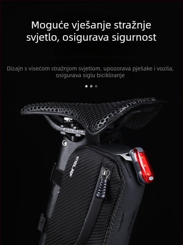 Torba za bicikl ESLNF/ESSLNF za prednju cijev — koža + retro EVA 3 mm, model 1, za pohranu