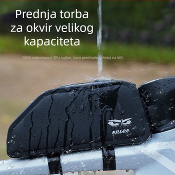 ENLEE Torbica za gornju cijev bicikla, vodootporna, 1.5 L, TPU, za MTB i cestovne bicikle