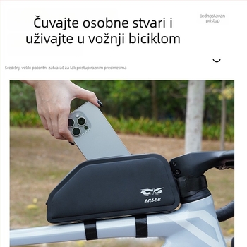 ENLEE Torbica za gornju cijev bicikla, vodootporna, 1.5 L, TPU, za MTB i cestovne bicikle