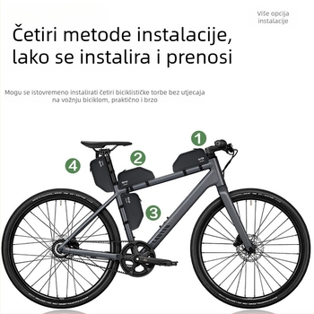 ENLEE Torbica za gornju cijev bicikla, vodootporna, 1.5 L, TPU, za MTB i cestovne bicikle