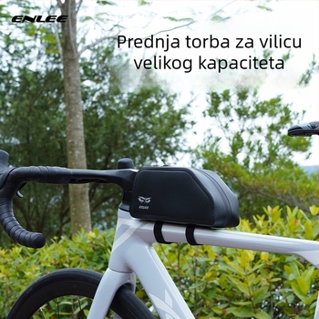 ENLEE Torbica za gornju cijev bicikla, vodootporna, 1.5 L, TPU, za MTB i cestovne bicikle