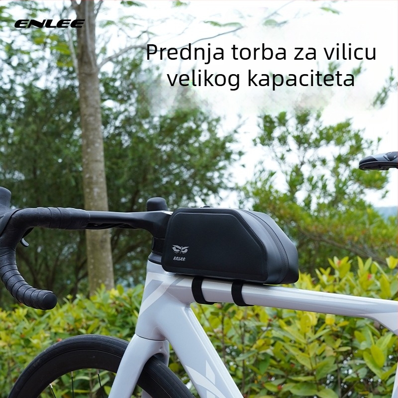 ENLEE Torbica za gornju cijev bicikla, vodootporna, 1.5 L, TPU, za MTB i cestovne bicikle