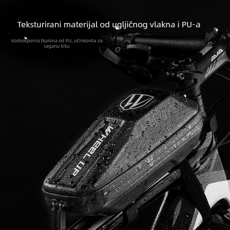 Torba za gornji okvir bicikla, poliester, zapremina 1 L, model Upper tube package, branda WHEEL UP, namjena skladištenje