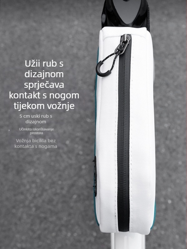 Prednja gornja torba za okvir bicikla, kapacitet 0,6 L, model ESLNF-075, materijal 900D najlon/polyester, za pohranu
