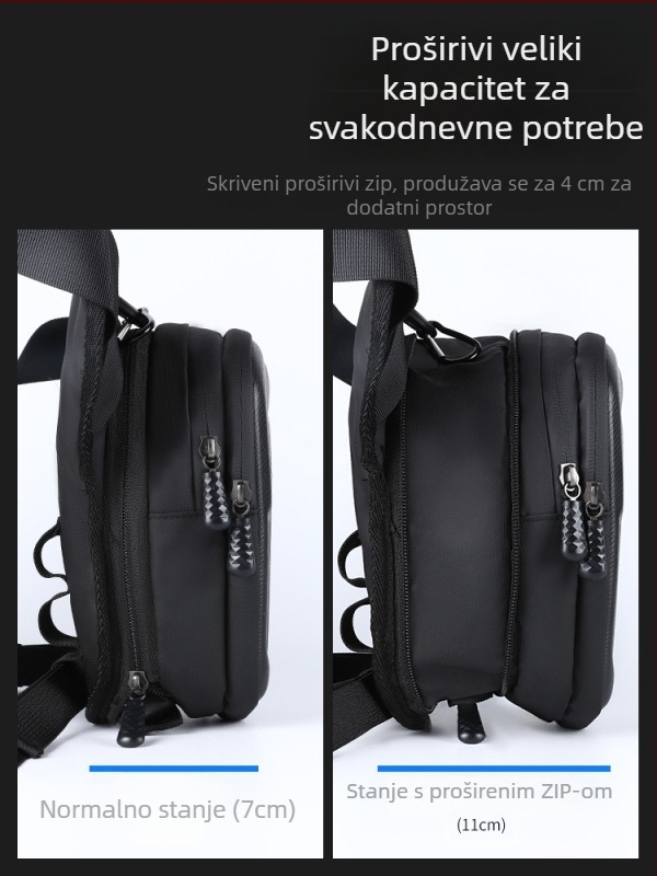 Torba za motocikl s pojasom za struk/bedra, EVA tvrdi kućište, vodootporna, velika zapremina za skladištenje