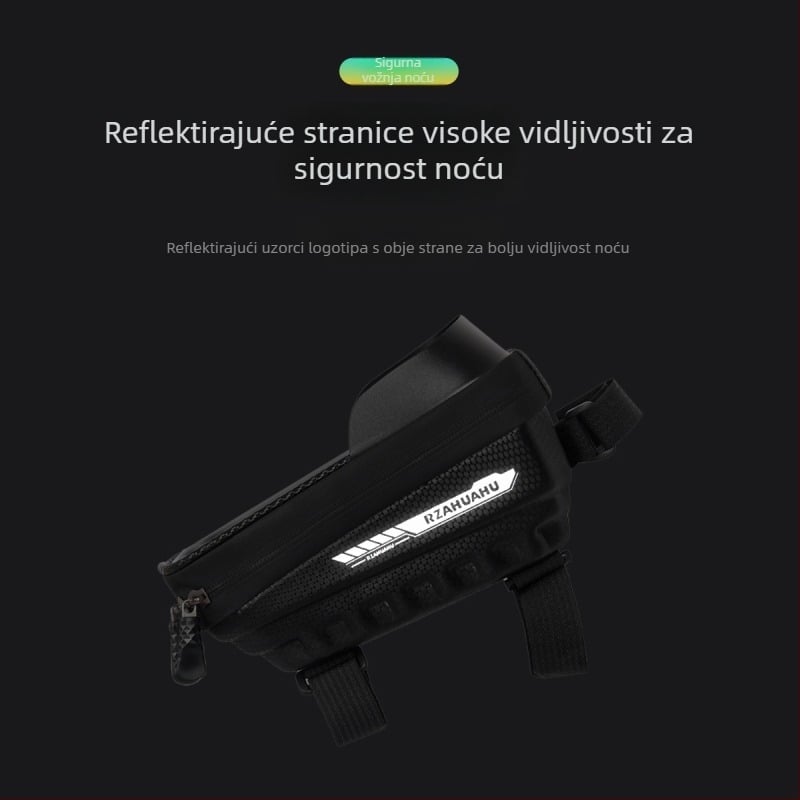 Torba za gornju cijev bicikla – MTB vodootporna PU koža, kapacitet 1,5 L, model 347-2, brenda RZ