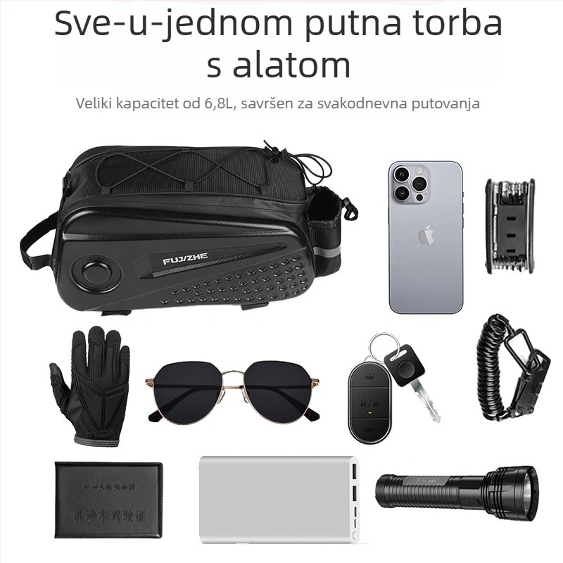 Čvrsta torba za stražnji nosač bicikla s oblogom