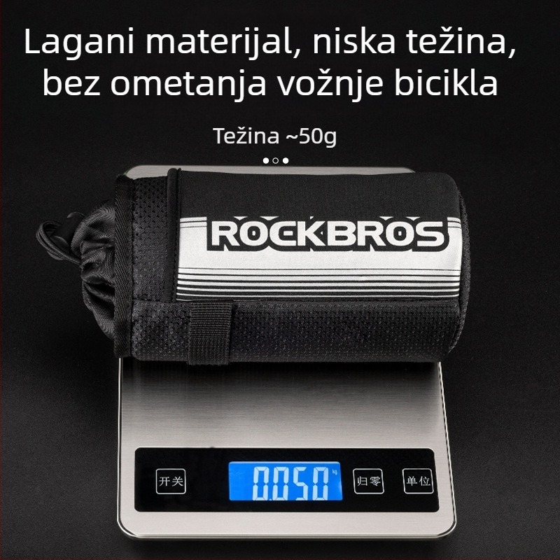 ROCKBROS biciklistička vrećica za bocu, 1L, model 30120001001, vanjski: 500D Oxford, unutarnji: 210D podstava + PE pamuk, reflektirajuća