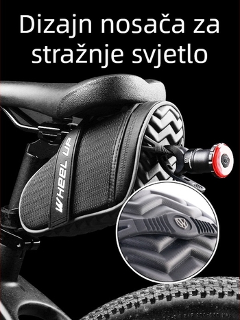 Torba za stražnju cijev sjedala bicikla, 1L, pohrana alata, za cestovne i MTB bicikle