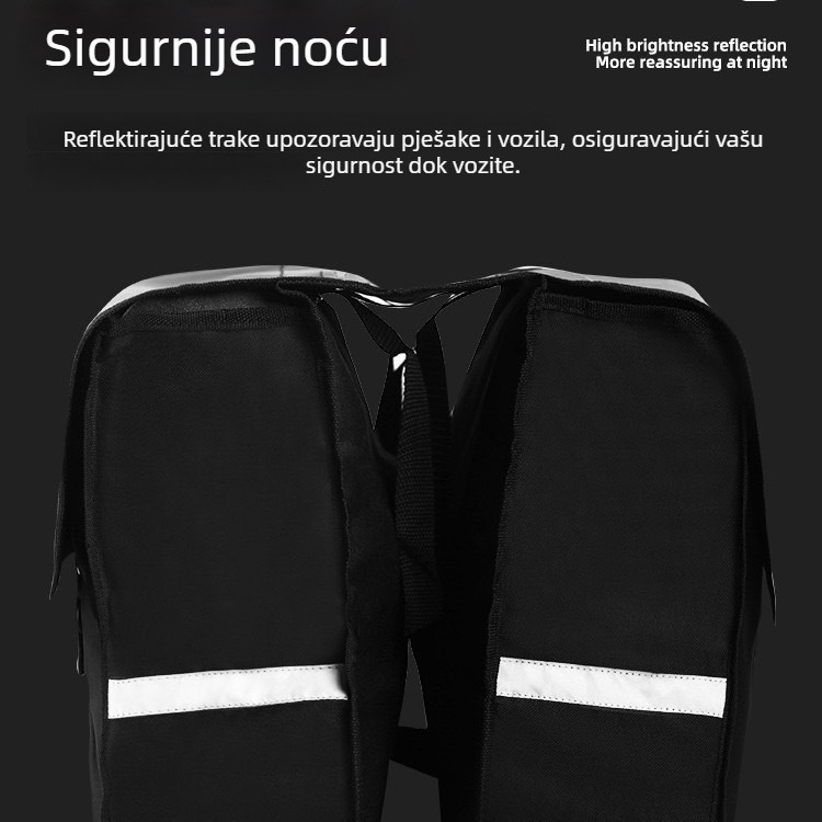 Torba za stražnji nosač bicikla, poliester, na skladištu