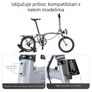 Prednja torba za bicikl - ROCKBROS tvrdi kućište, PC materijal, kapacitet 1.9L, model 30110071/B124