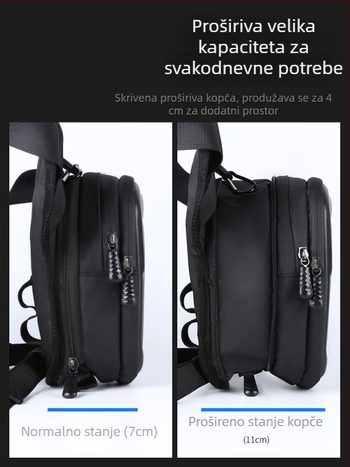 Torba za bicikl EVA tvrdi kućište, vodootporna, crossbody torba za struk i bedro (Materijal: EVA+PU; Marka: Linding; Model: 2; Kapacitet: 1; Vodootporna)