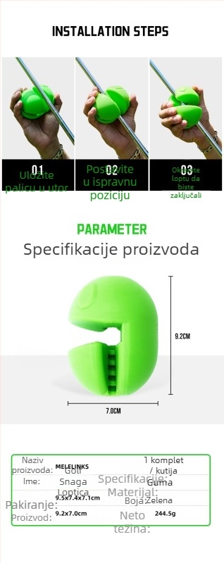 Swing trener za golf – gumeni uređaj za zamah (Marka: Melelinks; Materijal: Guma; Sport: Golf)