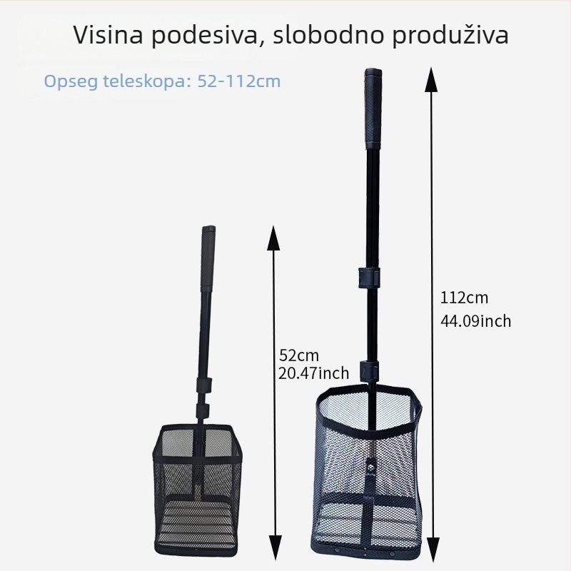 Golfski hvatač lopti s izvlačnom aluminijskom konstrukcijom za treniranje s više lopti