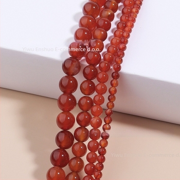 Pribor - Visokokvalitetne okrugle ahat perle, raspršene perle, brušenje i poliranje, zimsko izdanje 2025