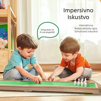Lili plastična stolna igra za djecu – dvostruka zabava: bowling i mini golf, uzrast 4–6 godina, 3C certifikat 2021012202394102