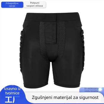 Pantalone s zaštitom bokova za skijanje, rolanje i klizanje – udarno-apsorbirajuća zaštita, poliestersko vlakno, univerzalna primjena