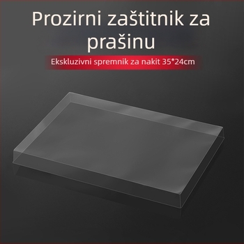 Poklopac za pladanj za nakit, PVC, pravokutni, jednoslojni, blister postupak