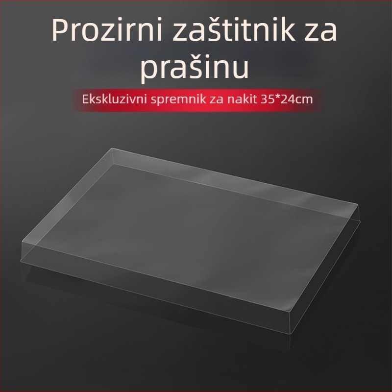Poklopac za pladanj za nakit, PVC, pravokutni, jednoslojni, blister postupak