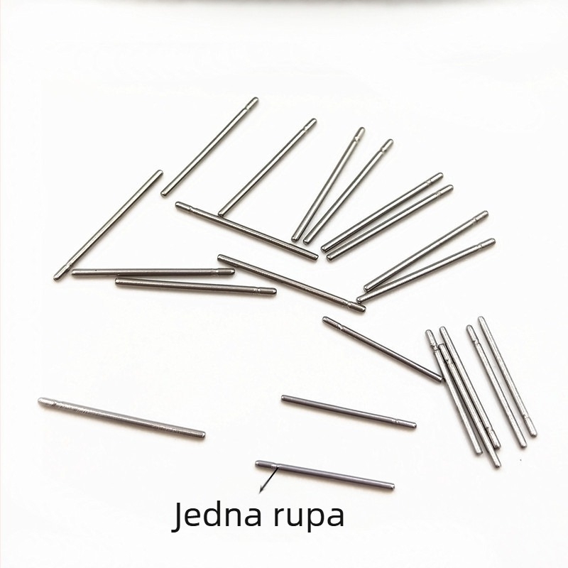 316L nehrđajući čelik, ušna igla bez glave, ravna, s jednom udubljenom i jednim utorom, DIY dodaci za nakit