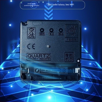 Zidni sat s križnim vezom – automatska vremenska sinhronizacija, tih kvarcni pogon, ABS kućište, moderan minimalistički dizajn